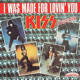 Обложка сингла Kiss «I Was Made for Lovin’ You» (1979)