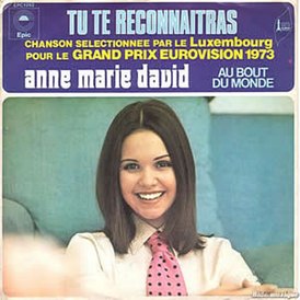 Обложка сингла Анна-Мария Давид «Tu te reconnaîtras» (1973)