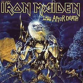 Cover van het album Iron Maiden "Live After Death" (1985)