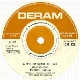 Обложка сингла Procol Harum «A Whiter Shade of Pale» (1967)