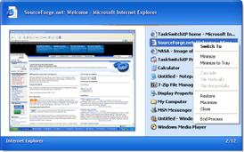 Скриншот программы TaskSwitchXP
