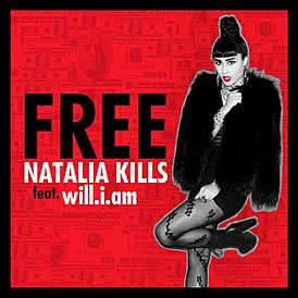 Natalia Kills single cover met will.i.am "Free" (2011)