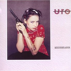 Обложка альбома UFO «Misdemeanor» (1985)