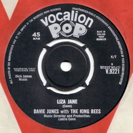 Обложка сингла Davie Jones with the King Bees «Liza Jane» ()