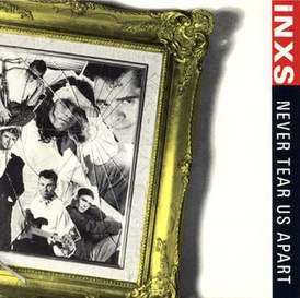 Обложка сингла INXS «Never Tear Us Apart» (1988)
