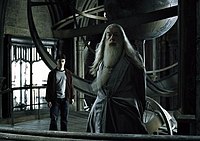 Гарри Поттер и Дамблдор на Башне астрономии
