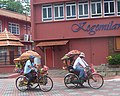 Pyöräile riksat Malaccassa (Malesia)