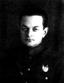 С.Г Фирин со знаками различия сотрудника ОГПУ 11 категории (знаки различия до 1935 года)