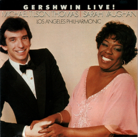 Обложка альбома Сары Воан «Gershwin Live!» (1982)