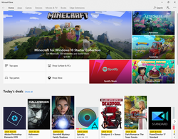 Screenshot del programma Microsoft Store