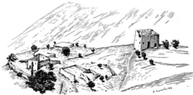 Руины башенного комплекса Шулкаг (рисунок В. И. Марковина)