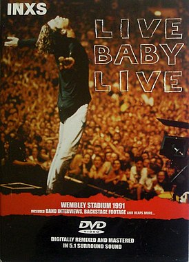 INXS albumhoes "Live Baby Live" (2003)