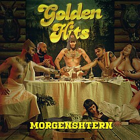 Обложка альбома Моргенштерна «Golden Hits» (2023)