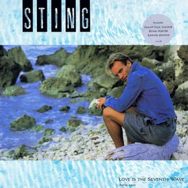 Cover van Sting's single "Love Is the Seventh Wave" (1985)