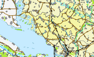 Globinskyn alue kartalla