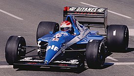 Ligier JS35 Lamborghini 1991 VS GP Phoenix Erik Comas.jpg