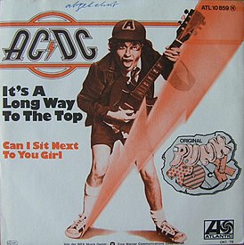 Обложка сингла AC/DC «It’s a Long Way to the Top (If You Wanna Rock ’n’ Roll)» (1975)