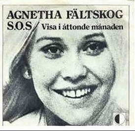 Cover av Agnetha Fältskogs singel "SOS" (1975)