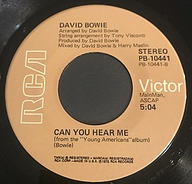 Обложка песни Дэвид Боуи «Can You Hear Me?»