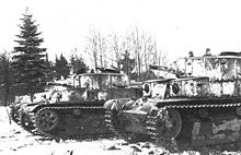 Т-28 на огневом рубеже. Карелия, январь 1940 года