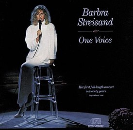 Portada del álbum One Voice de Barbra Streisand (1987)