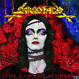 Обложка альбома Sarcófago «The Laws of Scourge» (1991)