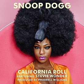 Обложка сингла Snoop Dogg при участии Stevie Wonder «California Roll» ()