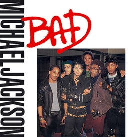 Обложка сингла Майкла Джексона «Bad» (1987)