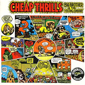 Big Brother & the Holding Companyn "Cheap Thrills" (1968) albumin kansi