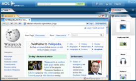 Скриншот программы AOL OpenRide