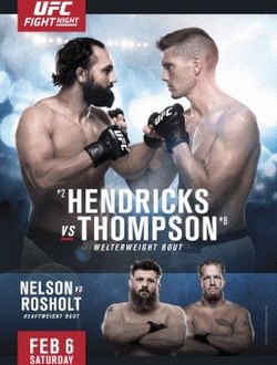 Постер UFC Fight Night: Хендрикс - Томпсон.