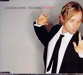 Обложка сингла Даррен Хейз «Insatiable» (2002)