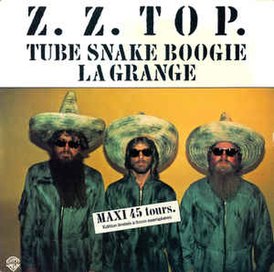Обложка сингла ZZ Top «Tube Snake Boogie» (1981)