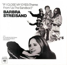 Cover van Barbra Streisand's single "If I Close My Eyes" (1973)
