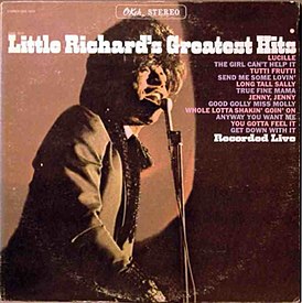 Cover van Greatest Hits Little Richard's live opgenomen (1967)