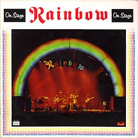 Portada del álbum Rainbow "On Stage" (1977)