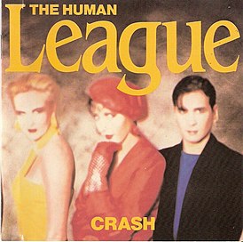 Обложка альбома The Human League «Crash» (1986)