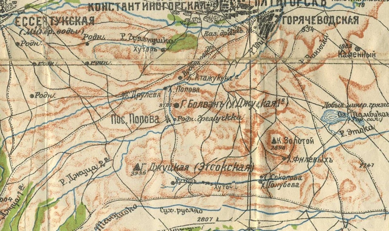 Карта ставропольской губернии 1847 г для кладоискателей