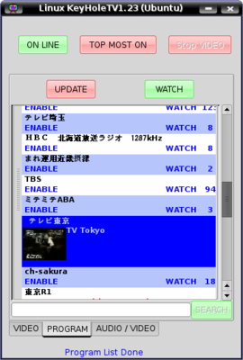 Скриншот программы KeyHoleTV
