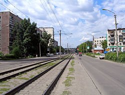 Северо-Западная улица, вид со стороны проспекта Ленина