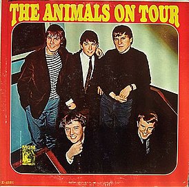 Обложка альбома The Animals «The Animals on Tour» (1965)