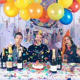 Обложка сингла Пьюдипая, Roomie и Boyinaband «Congratulations» (2019)