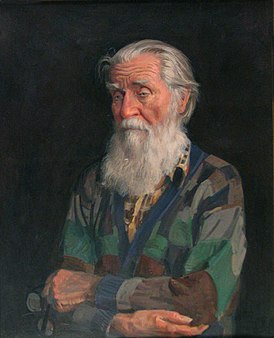 Portret van Alexei Mikhailovich Gritsay (kunstenaar Korkodym V.N., 1996)