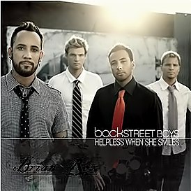 A Backstreet Boys "Helpless When She Smiles" című kislemez borítója (2007)