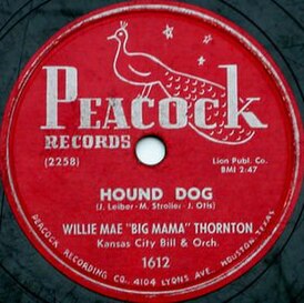 Обложка сингла Биг Мамы Торнтон «Hound Dog» ()