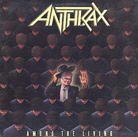 Обложка альбома Anthrax «Among the Living» (1987)