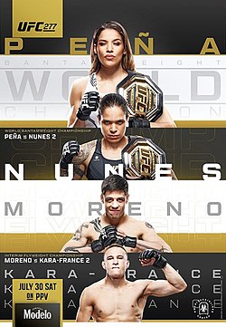 Постер UFC 277: Пенья - Нунес 2