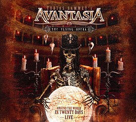 Обложка альбома Avantasia «The Flying Opera — Around The World In Twenty Days» (2011)