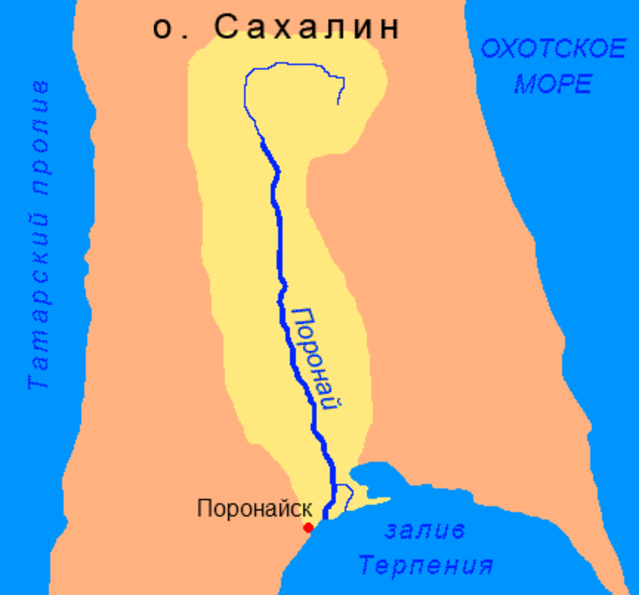 Карта поронайска с названиями улиц и номерами домов сахалинской области