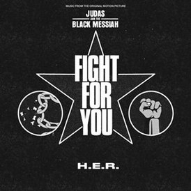 Cover hänen singlensä "Fight for You" (2021)